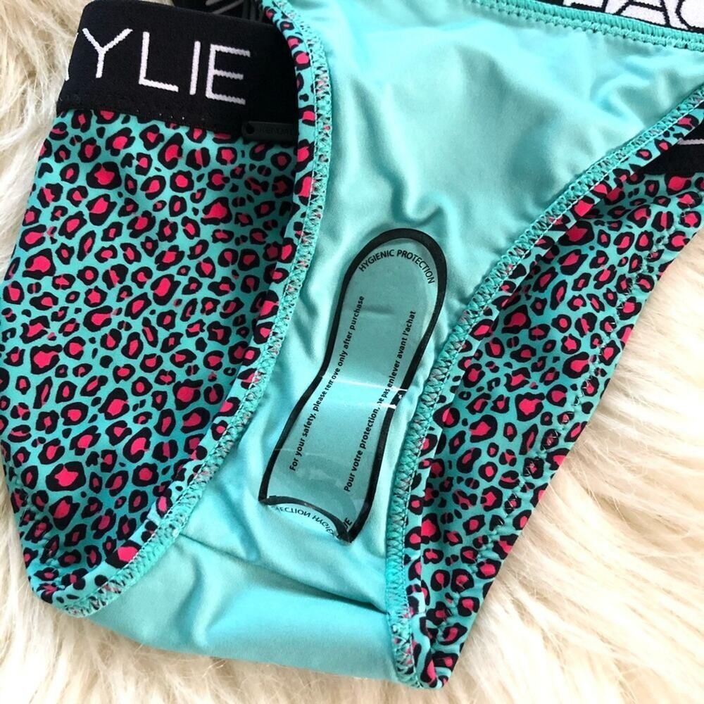 Kendall + Kylie Peekaboo Belt Leopard Bikini M - Picture 6 of 8